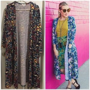 NWOT LuLaRoe Long Sarah Floral Cardigan
